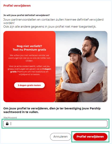 parship profiel status niet zichtbaar|Parship opzeggen: zo verwijder je jouw profiel